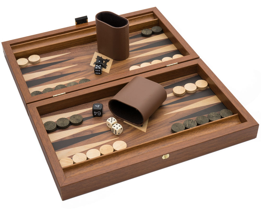 travel chess and backgammon set