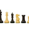3.75" Victoria Series Ebonised Boxwood Chessmen