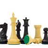 3.75" Victoria Series Ebonised Boxwood Chessmen - Image 2