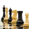 3.75" Victoria Series Ebonised Boxwood Chessmen - Image 6
